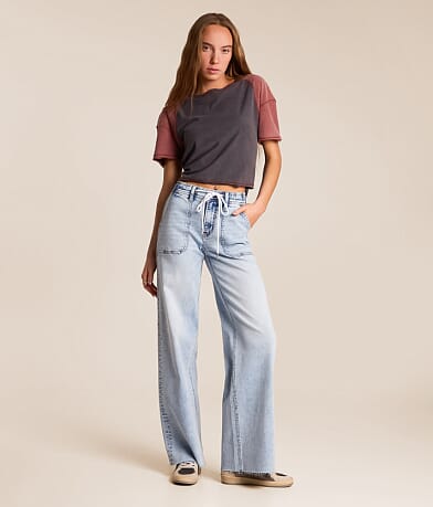 VERVET by Flying Monkey Olivia Wide Leg Strech Jean - Women's