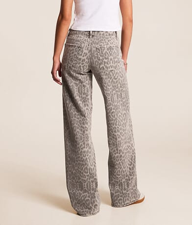 Olivia Leopard Wide Leg Jean thumbnail 4
