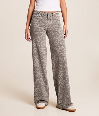 Olivia Leopard Wide Leg Jean thumbnail 2