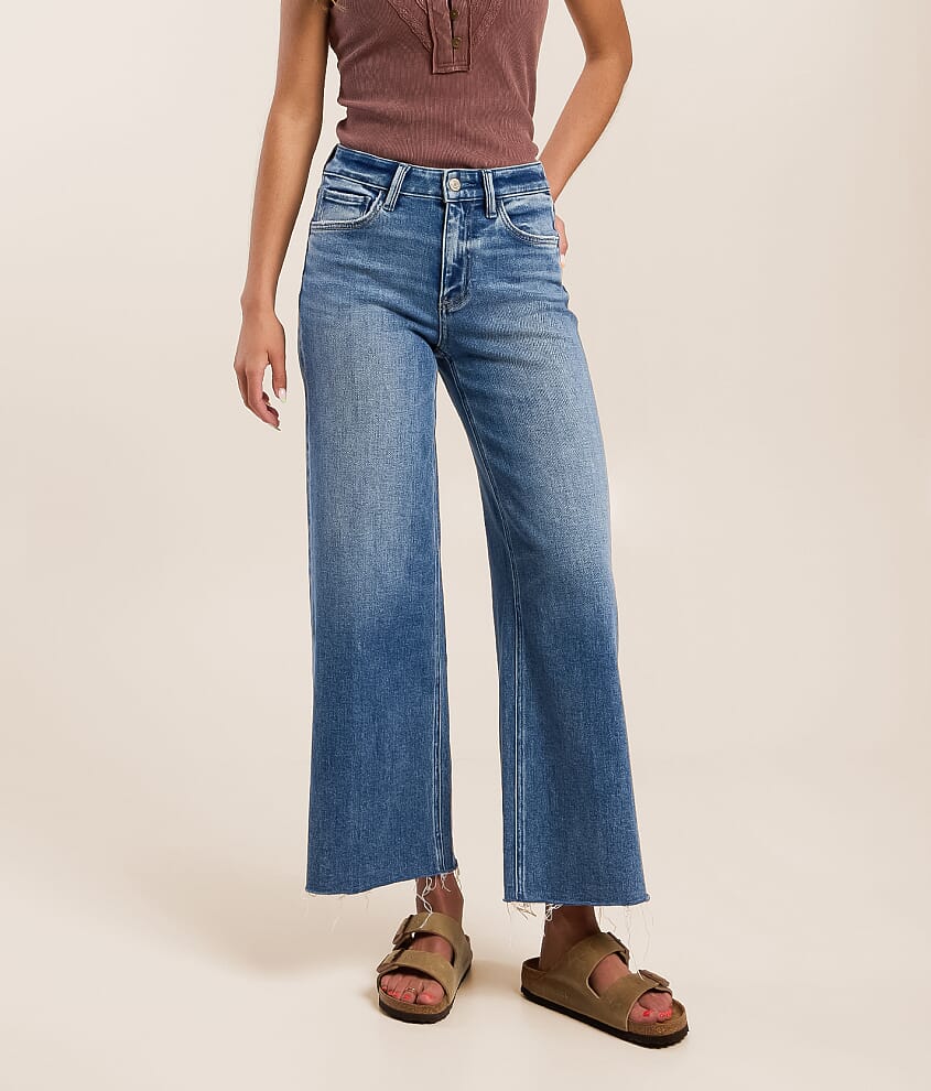 Olivia Cropped Wide Leg Stretch Jean