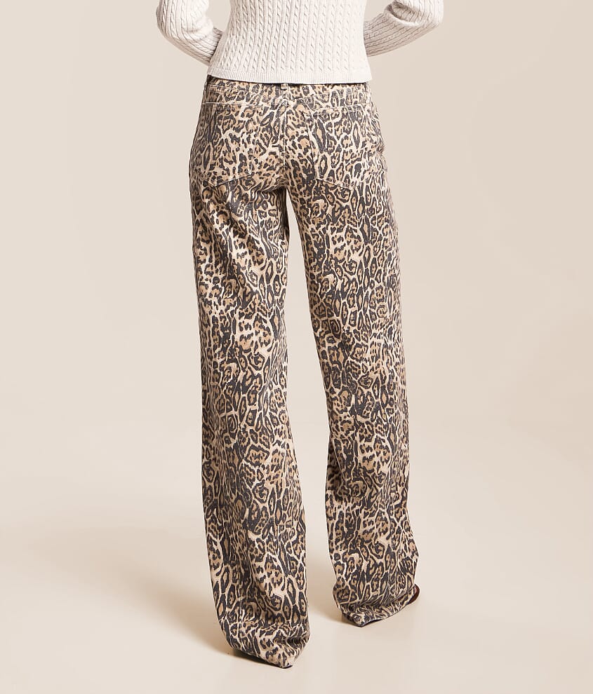Kris Baggy Wide Leg Leopard Jean