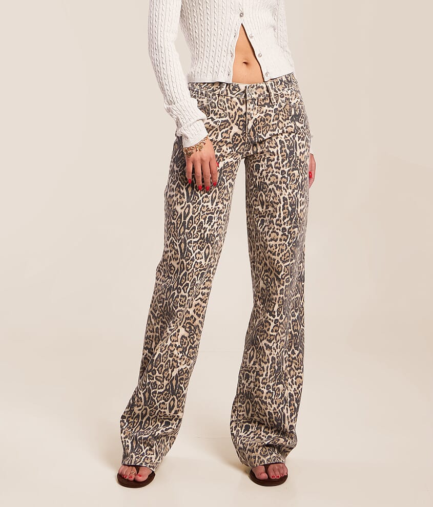 Kris Baggy Wide Leg Leopard Jean