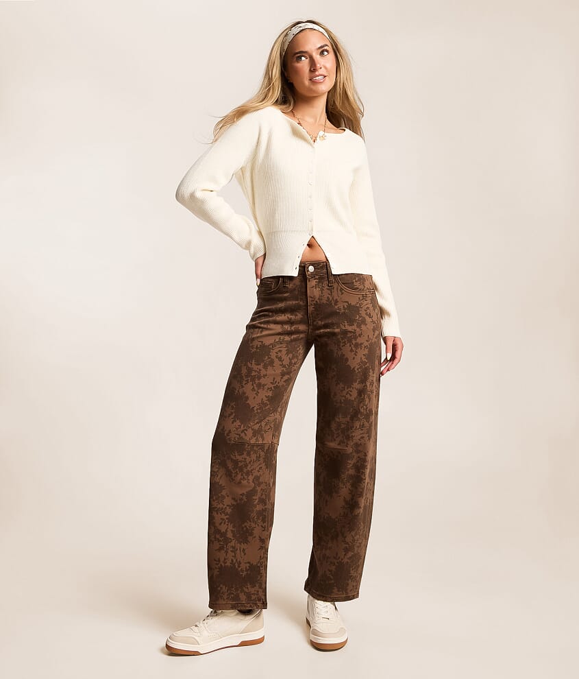 Kate Floral Barrel Stretch Jean
