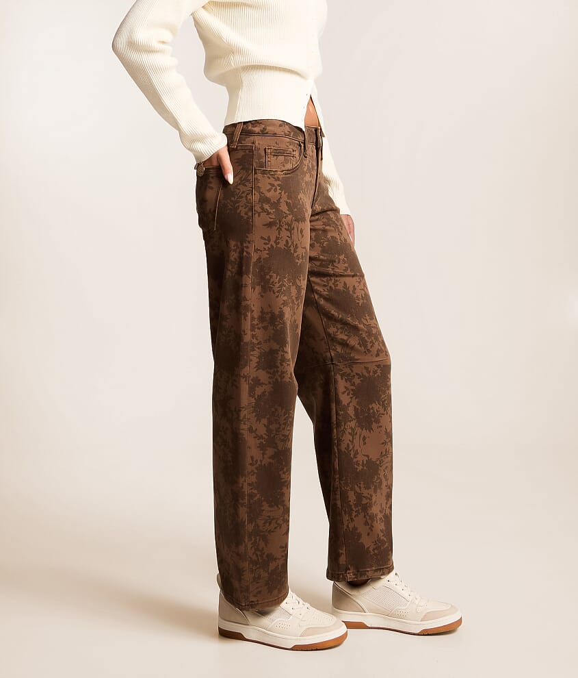 Kate Floral Barrel Stretch Jean thumbnail 3