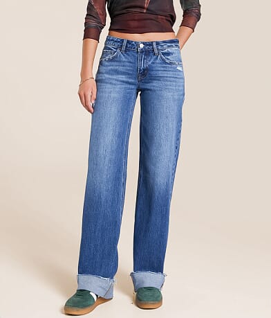 VERVET Kris Low Rise Baggy Stretch Jean front view