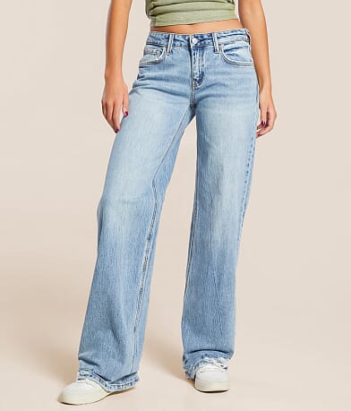 VERVET Kris Baggy Low Rise Stretch Jean front view