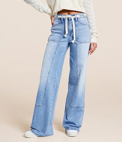 VERVET Olivia High Rise Wide Leg Stretch Jean front view