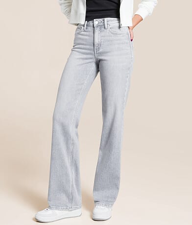 VERVET Evie High Rise Classic Straight Stretch Jean front view