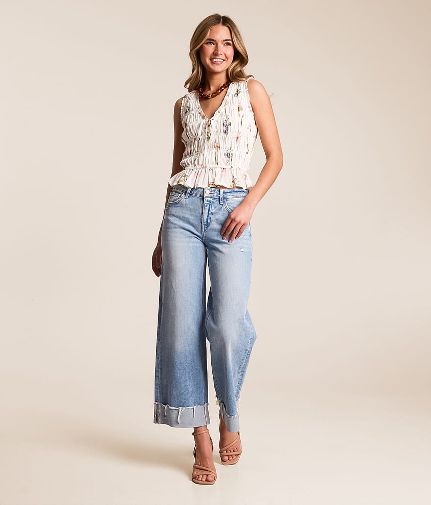 Olivia Cropped Wide Leg Stretch Jean - thumbnail 7
