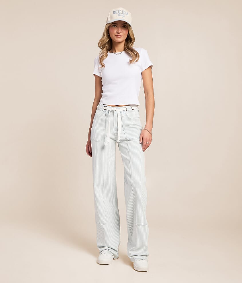 Olivia Wide Leg Striped Jean - thumbnail 7