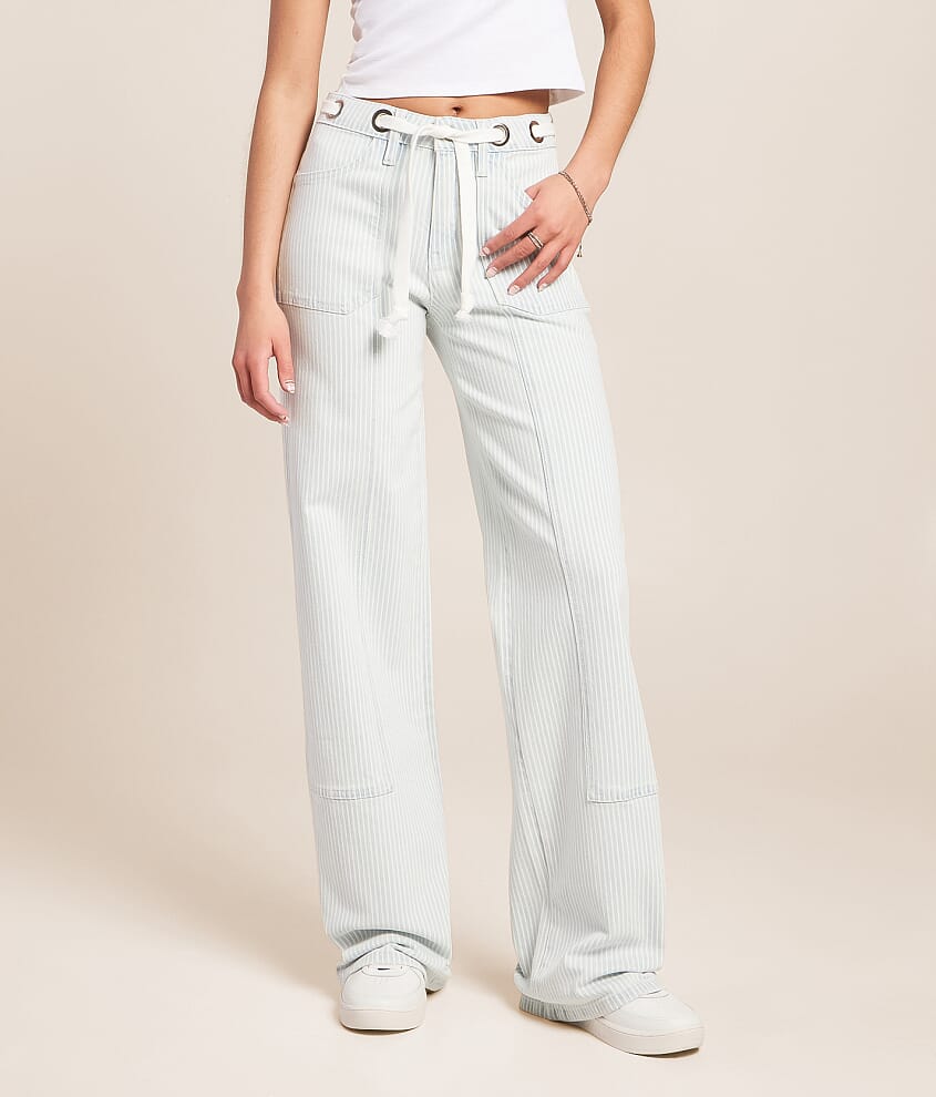 Olivia Wide Leg Striped Jean - thumbnail 2
