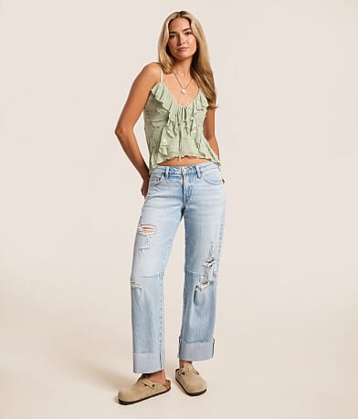 Women's Low Rise Jeans | Low-Waist Denim | Buckle