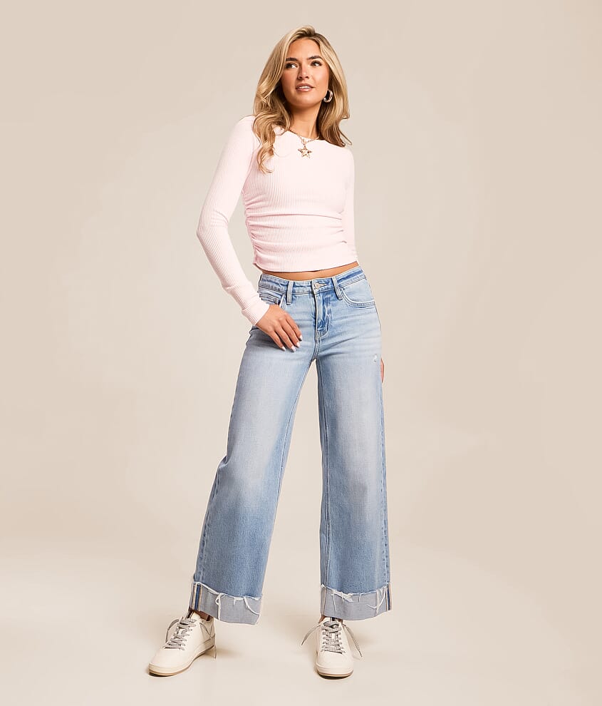 Kate Cropped Wide Leg Stretch Jean