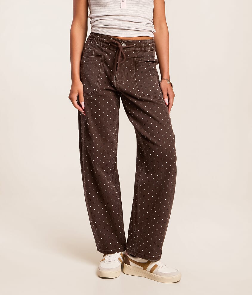 Olivia Polka Dot Barrel Stretch Jean thumbnail 2