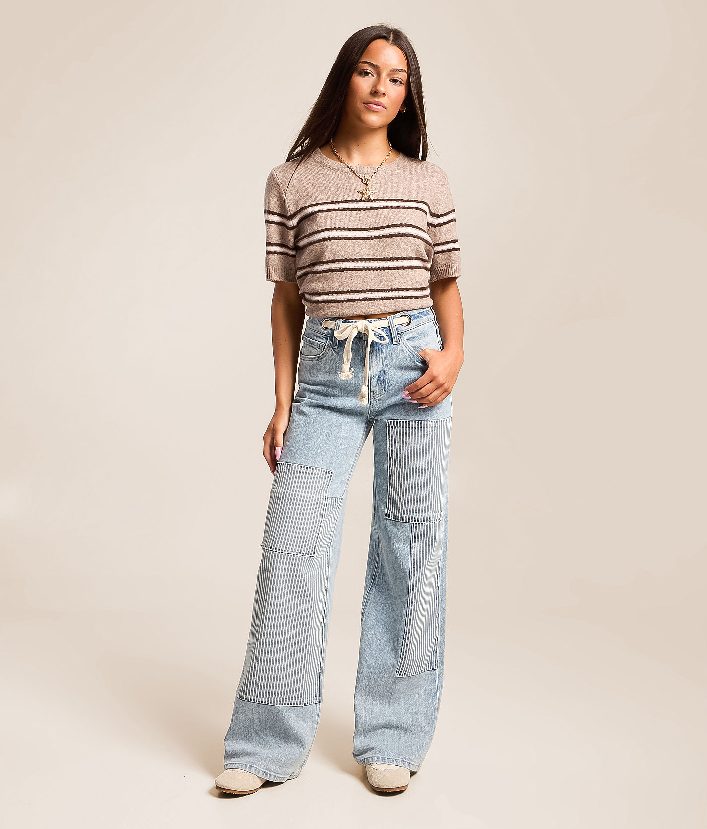 VERVET by Flying Monkey Olivia Wide Leg Stretch Jean - Women's