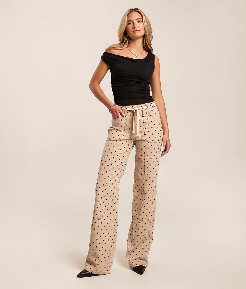 Olivia Polka Dot Wide Leg Jean