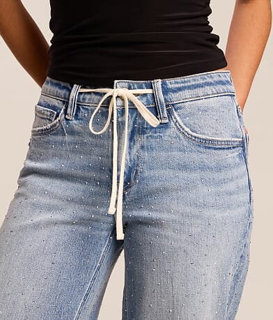Kate Wide Leg Rhinestone Jean thumbnail 6