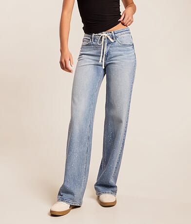 Kate Wide Leg Rhinestone Jean thumbnail 2