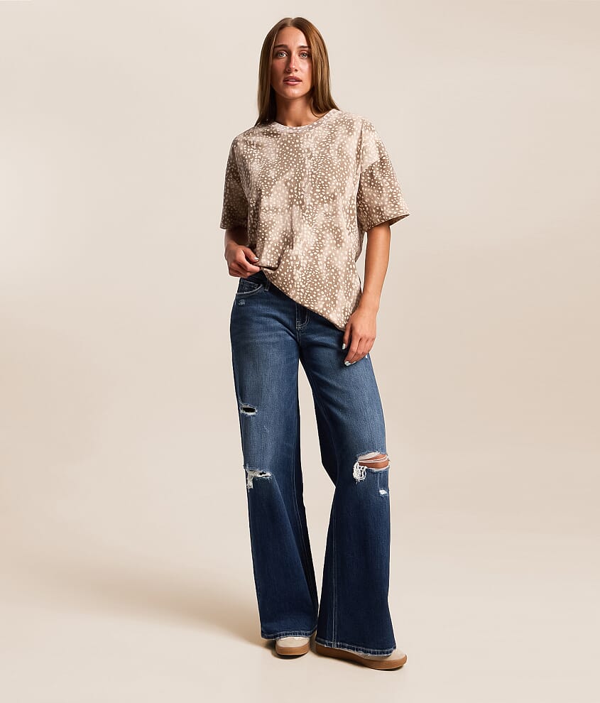 Rylee Low Rise Wide Leg Stretch Jean