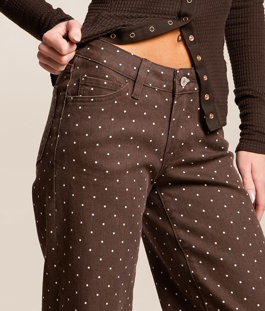 Rylee Wide Leg Polka Dot Jean