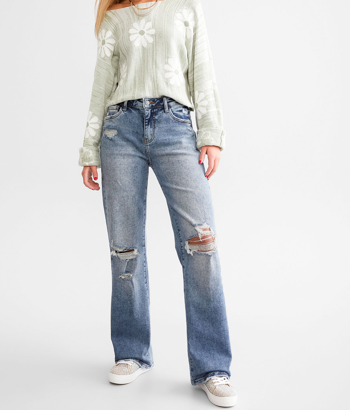 Willow & Root The Wide Leg Jean — Laceflower by Buckle