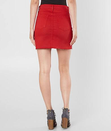 Flying Monkey Denim Stretch Mini Skirt BACK