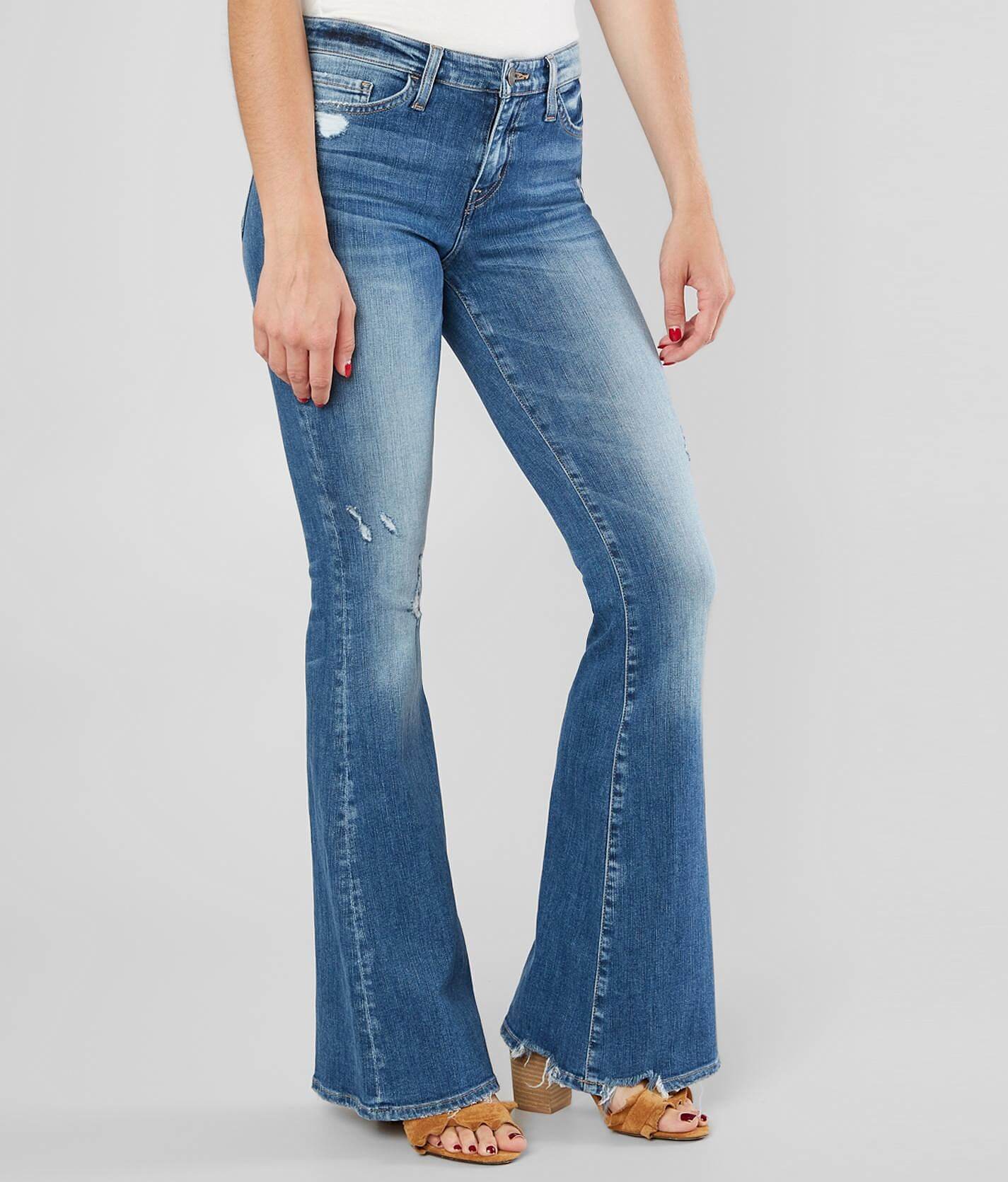 flying monkey cropped flare jeans