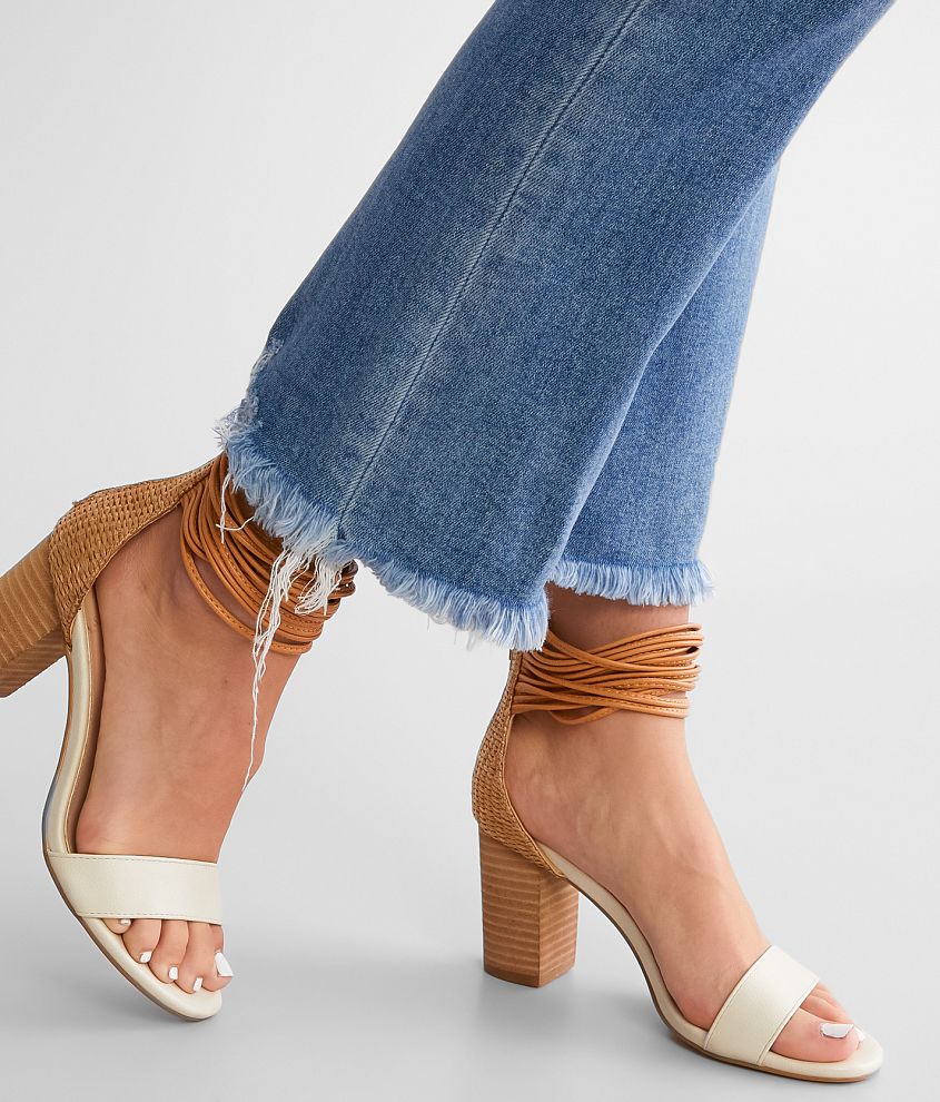 High Rise Cropped Flare Stretch Jean