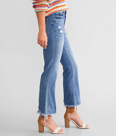 VERVET High Rise Cropped Flare Stretch Jean full right side view