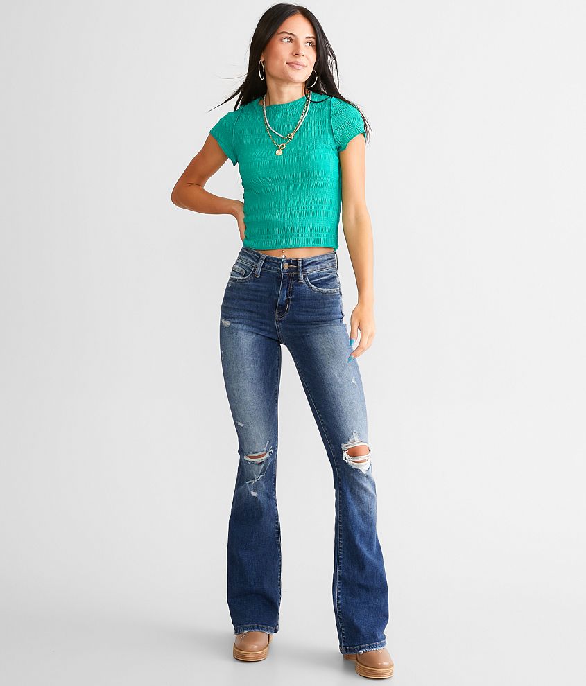 Flying Monkey High Rise Flare Stretch Jean