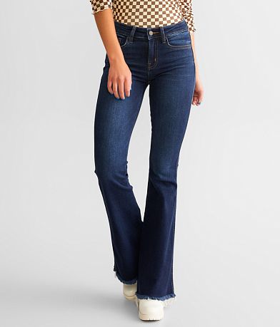 Flying Monkey Mid-Rise Flare Stretch Jean full left side view