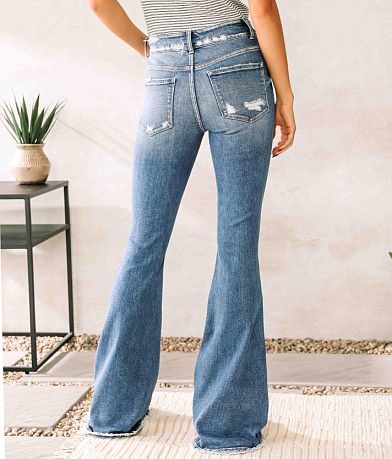Flying Monkey Mid-Rise Super Flare Stretch Jean BACK