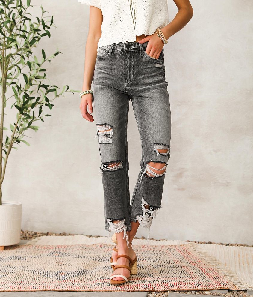 Ultra High Rise Ankle Straight Jean