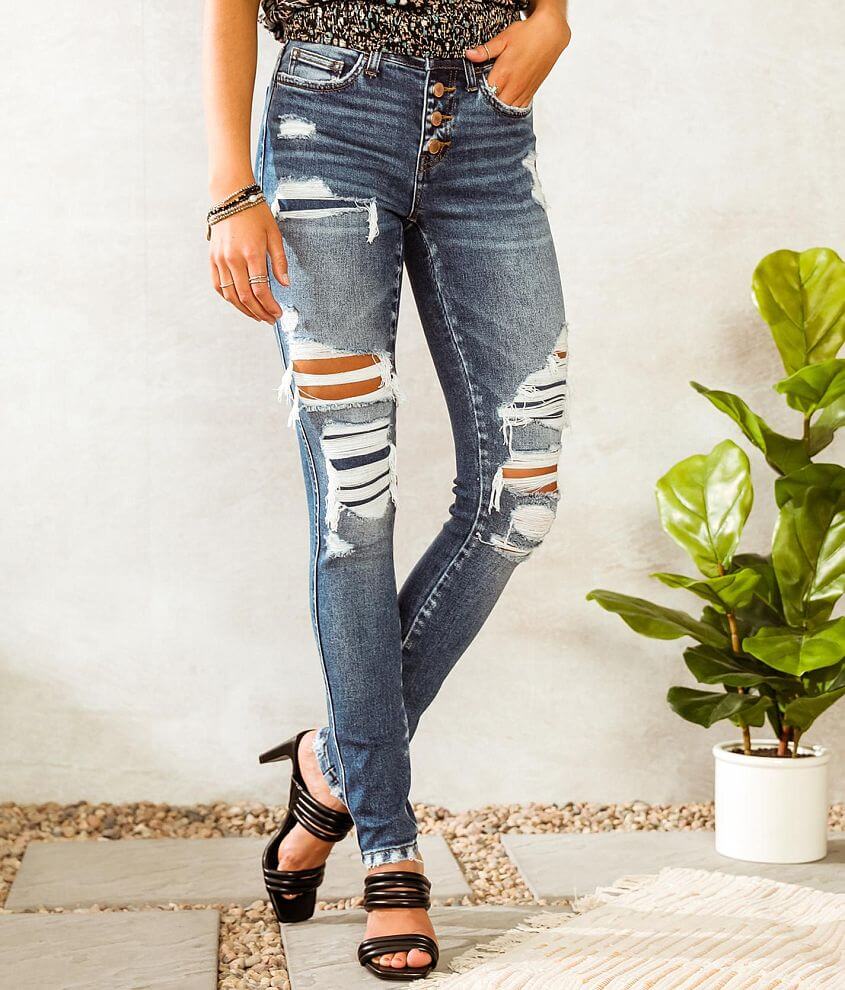 Flying Monkey Mid-Rise Skinny Stretch Jean front view