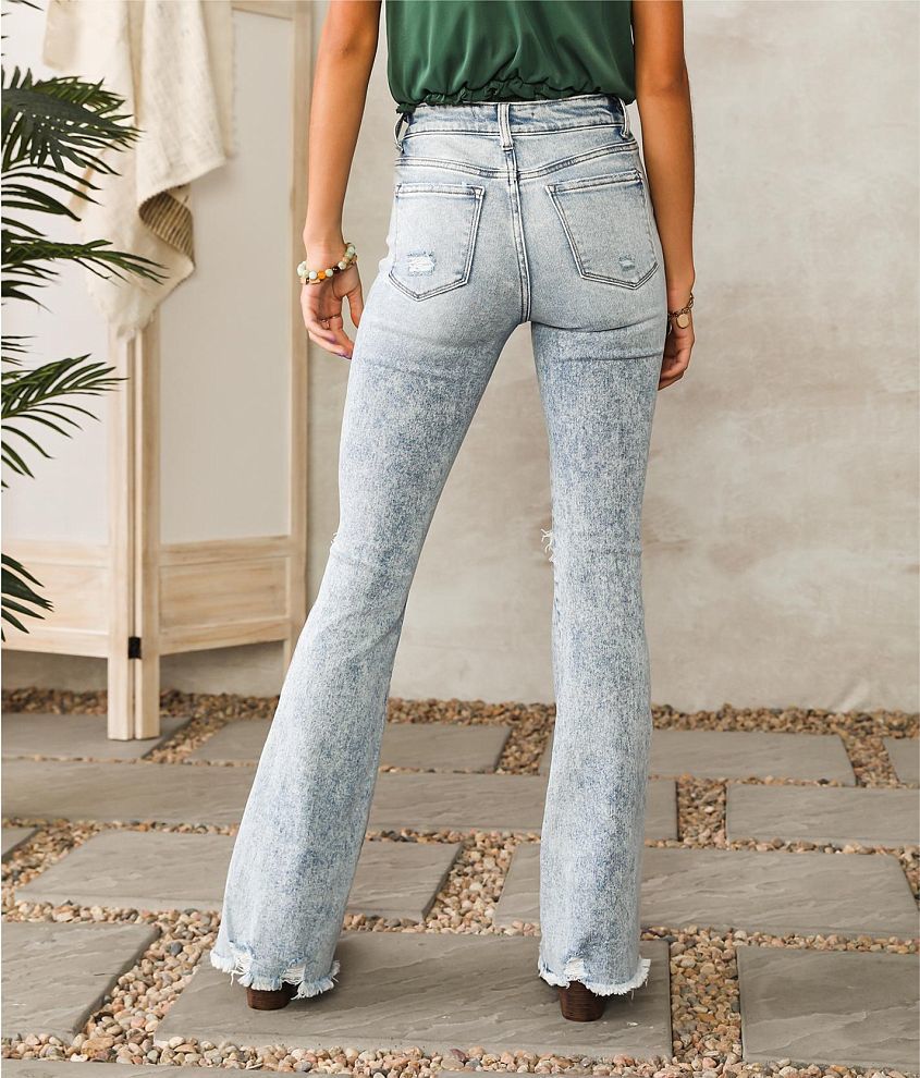 Mid-Rise Flare Stretch Jean