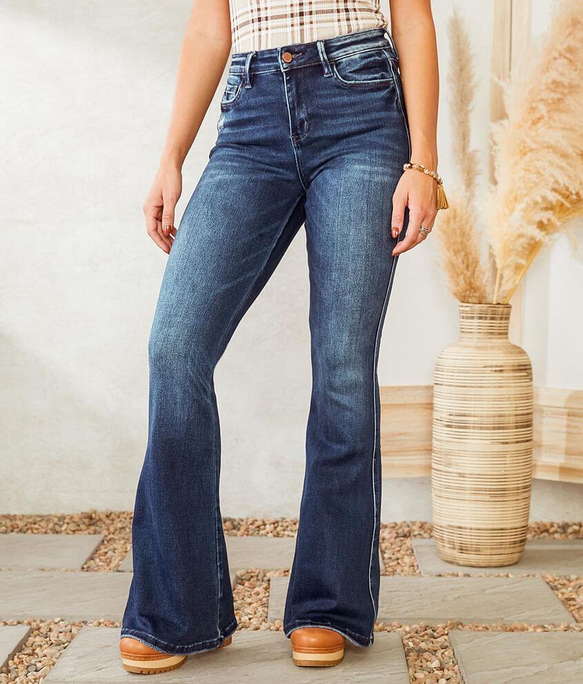 Flying Monkey High Rise Super Flare Stretch Jean front view