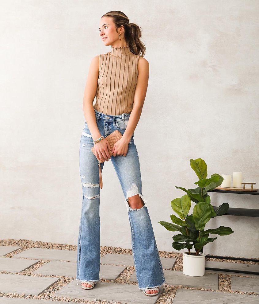 High Rise Flare Stretch Jean