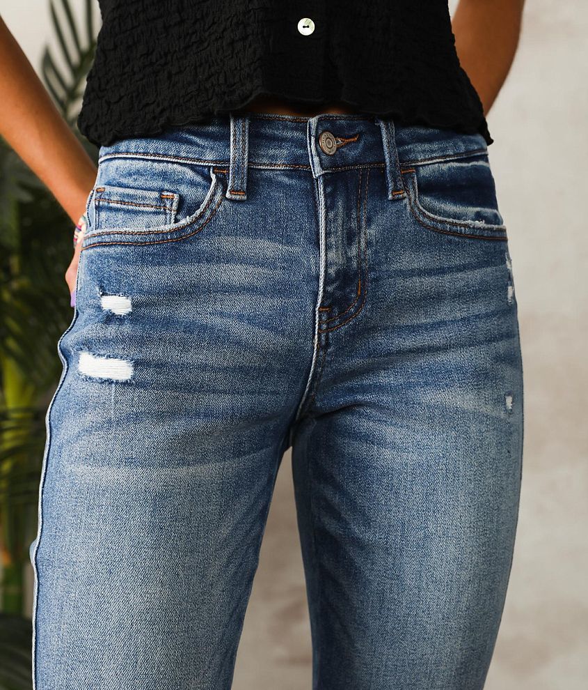 Mid-Rise Straight Stretch Jean - thumbnail 4