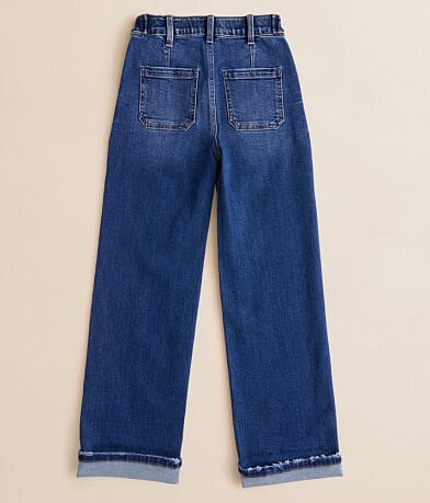 Girls- Mini Olivia Cropped Wide Jean thumbnail 2