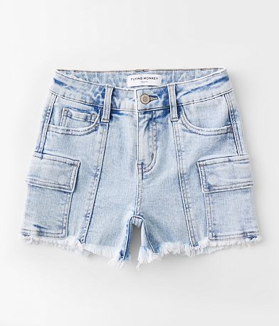 Flying Monkey Girls - High Rise Cargo Stretch Short front view