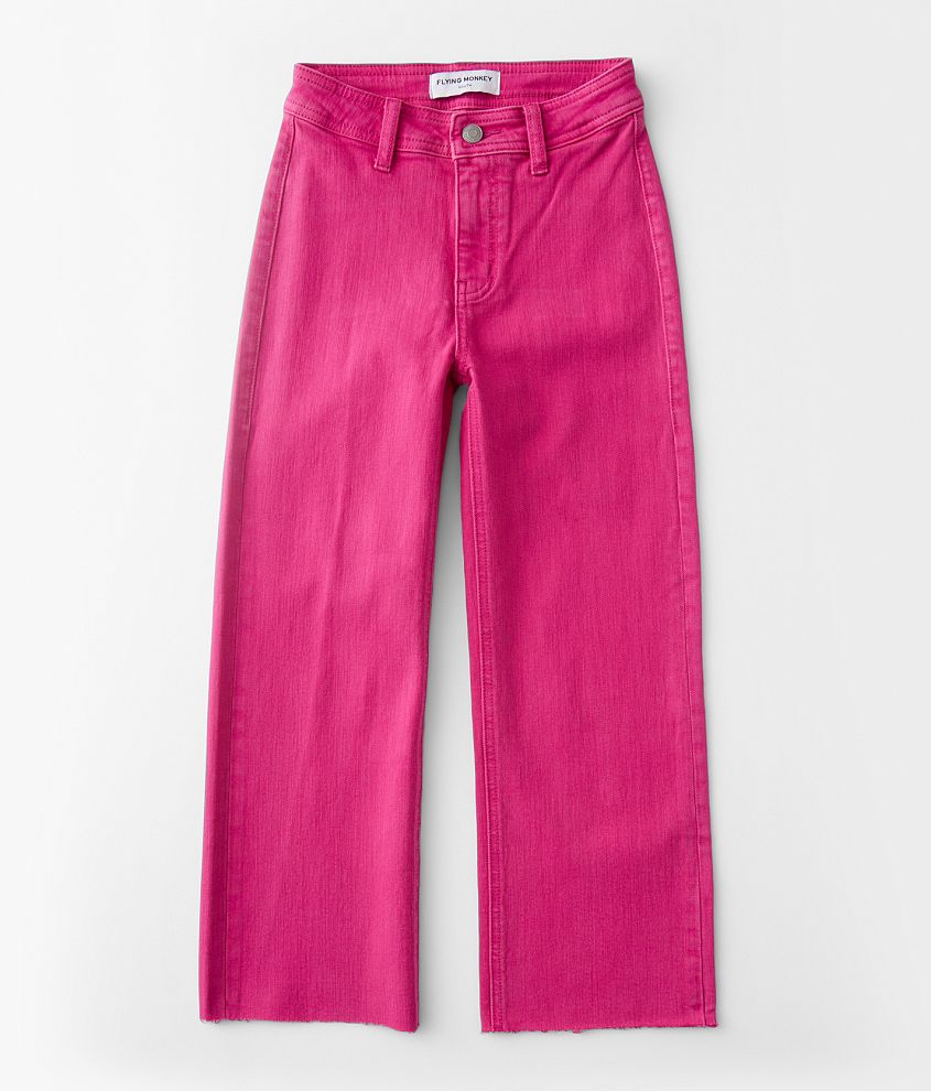 Girls - Flying Monkey High Rise Cropped Straight Pant front view