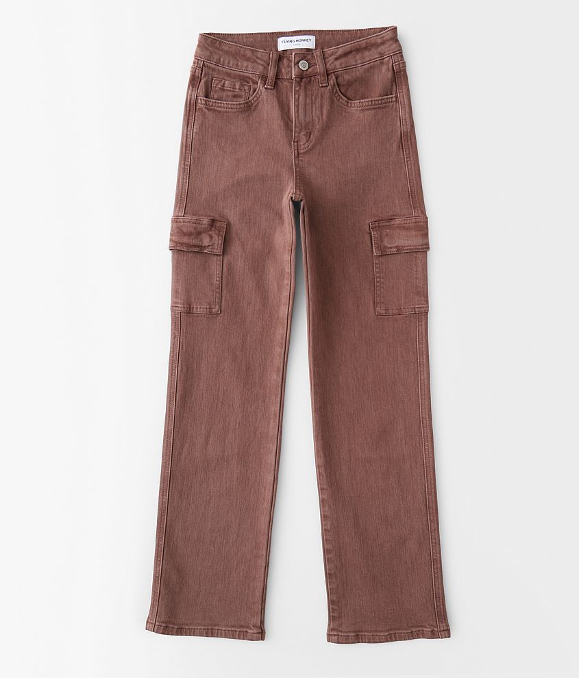 Girls - High Rise Cargo Stretch Pant