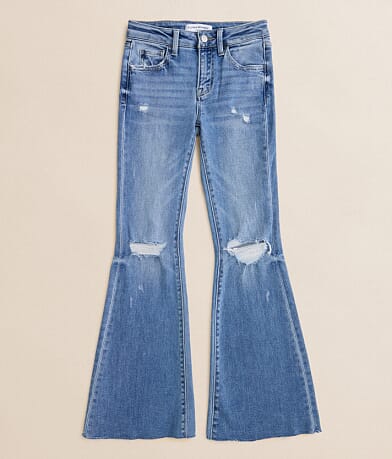 Flying Monkey Girls - Mid-Rise Flare Stretch Jean front view