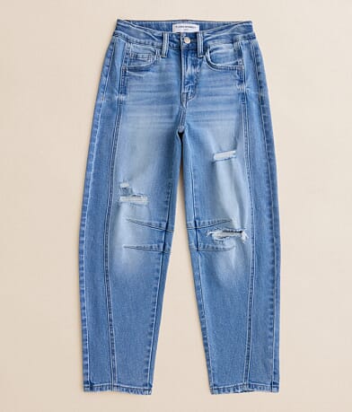 Flying Monkey Girls - High Rise Barrel Stretch Jean front view