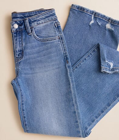 Flying Monkey Girls - Mid-Rise Wide Leg Stretch Jean front view