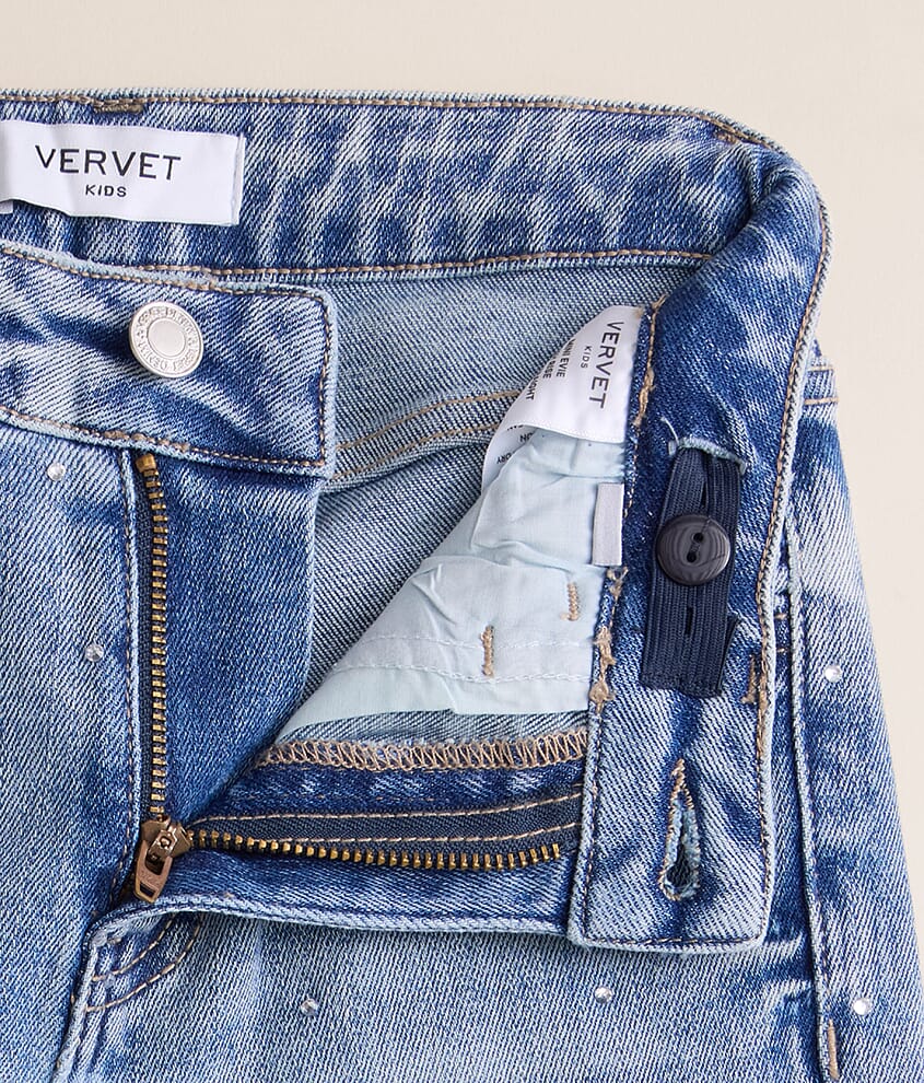 Girls - Mini Evie Classic Straight Rhinestone Jean