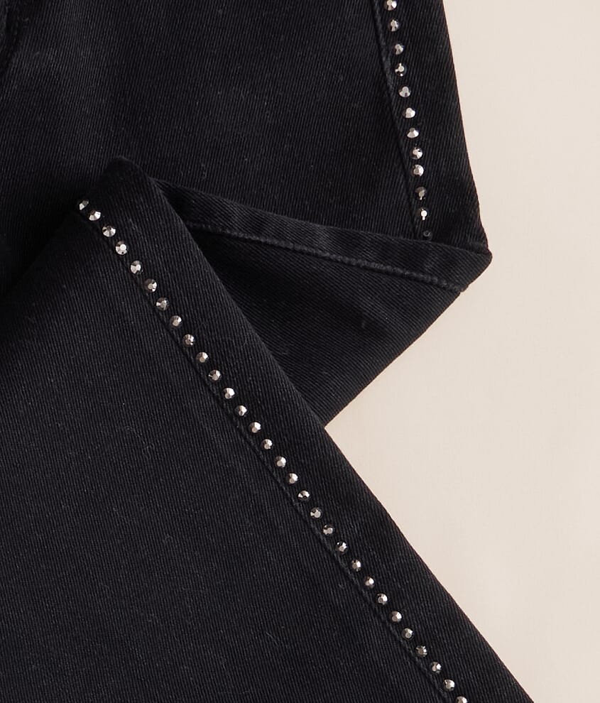 Girls - Mini Olivia Rhinestone Wide Leg Stretch Jean