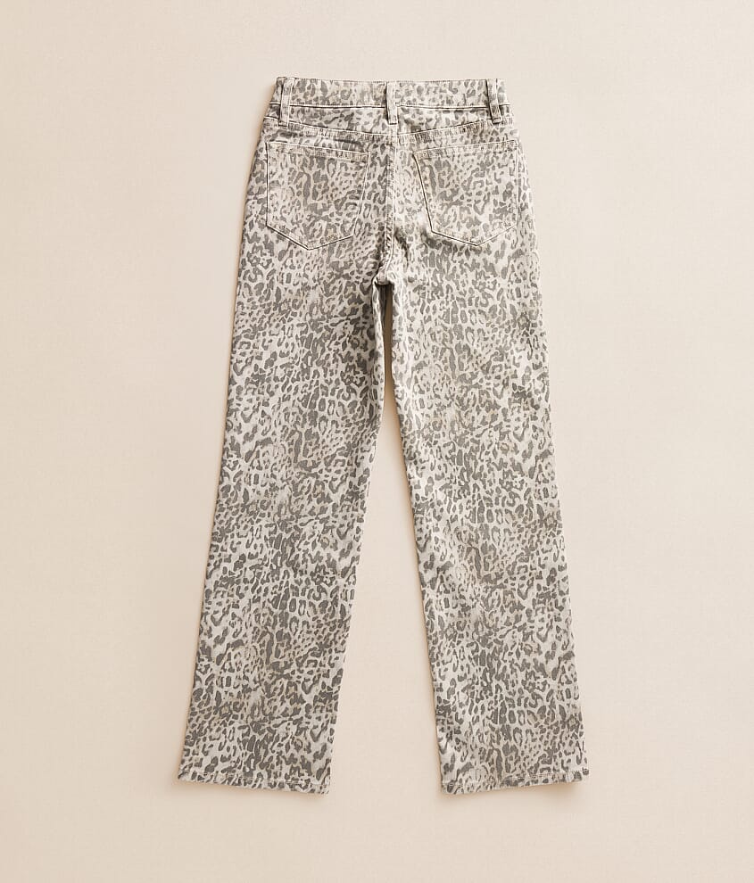 Girls- Mini Olivia Leopard Wide Jean