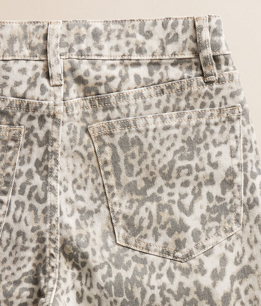 Girls- Mini Olivia Leopard Wide Jean