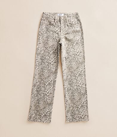 Girls- Mini Olivia Leopard Wide Jean